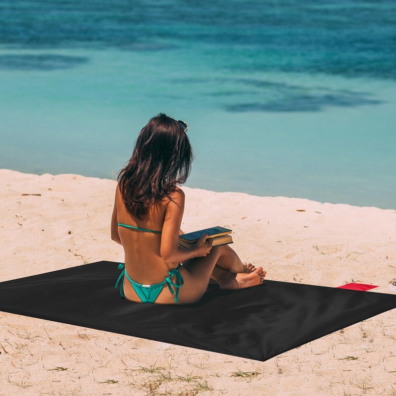 Odoland Waterproof and Sandproof Leisure Sheet 27.6x43.3 inches, Beach Picnic
