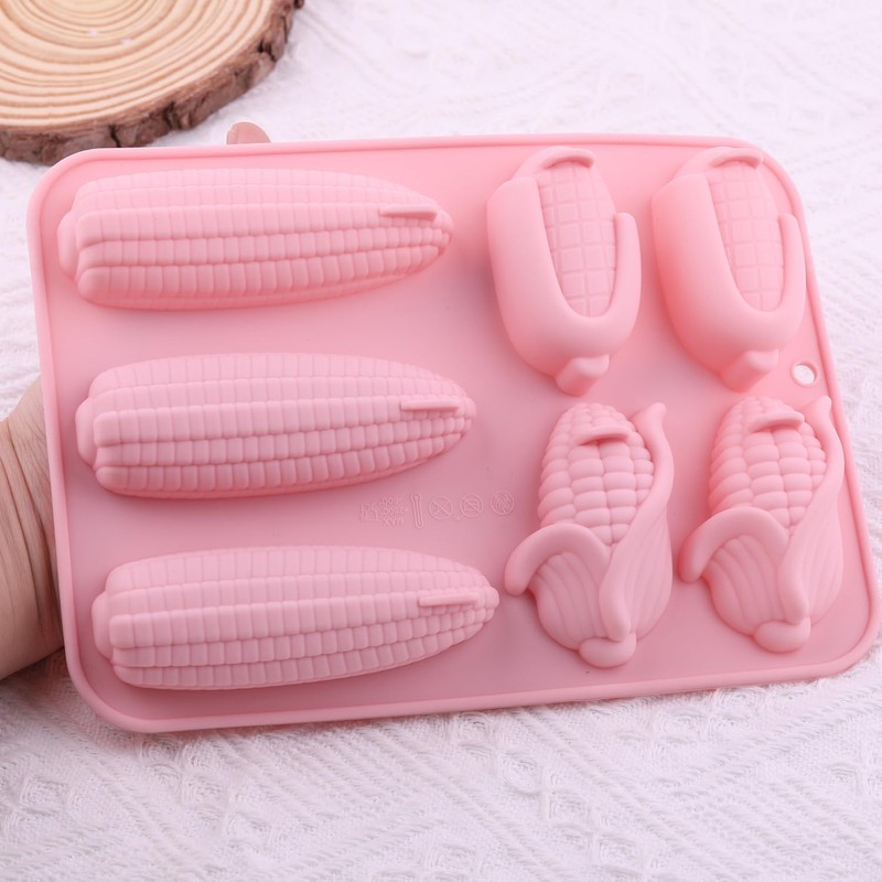 EPYHREHM 7 Cavity Corn Silicone Chocolate Molds For Chocolate Candy
