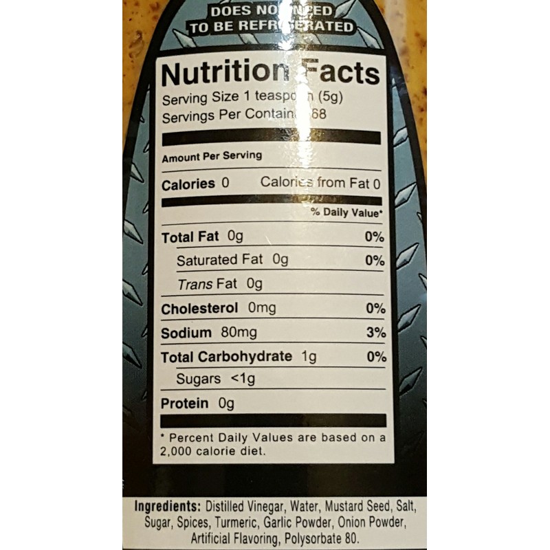 Philly Pretzel Factory Super Hot Mustard 12 ounce bottle