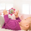 Infantino Spin & Teethe Gummy Pink Flower Rattle - Easy