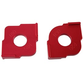 Aluminum Alloy Set of 2 Radius Jig Router Templates,Radius Quick Jig Router Bit Templates for Routing Rounded Corners R10 R15& R20 R30。