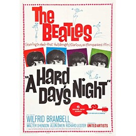 OMG Printing The Beatles A Hard Days Night Poster/Print/Picture Satin Photo Paper - A3-297mm x 420mm
