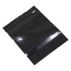 MITOB 100 Pack Double-Sided Black Resealable Packets 8x12 cm (3.1x4.7