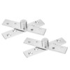 360 Degree Door Hinge 2 Pieces Rotating Door Hinge Stainless