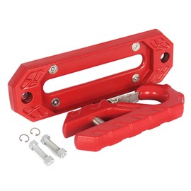 Keazet Towing Winch Fairlead,Hawse Fairlead 20000 LBs Winch 10" (254mm) Mount + Towing Hook,40CR Steel (Red)