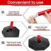 Konohan 6 Pack 34 Inch Parking Cone Delineators Post Traffic