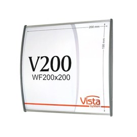 Altavista Signs Office Sign Holder for Wall or Door Mount - 8.00"" x 8.00"". Set of 2, Silver