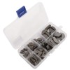 flexman 80Pcs Metric Woodruff Key Assortment Kit, Stainless Steel Semicircular