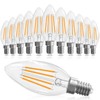 GvvooHome E12 Candelabra Bulb 40 watt, E12 LED Bulb Dimmable