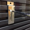 FixtureDisplays 10" Deluxe Hook for Slat Wall Gridwall Chrome 1748-10"-NF