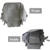 ATUOTPO Driver Side Bottom Leather Perforated Seat Cover Gray #LA15