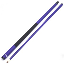 GSE 58" 2-Piece Fiberglass Graphite Composite Billiard Pool Cue Stick (Matte Blue, 18oz)