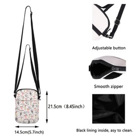 TOBGBE Singer Album Concert Look Inspired Gifts Tour Idea Gifts Singer's Version Zipper Crossbody Bag Music Merchandise (August CB CA)