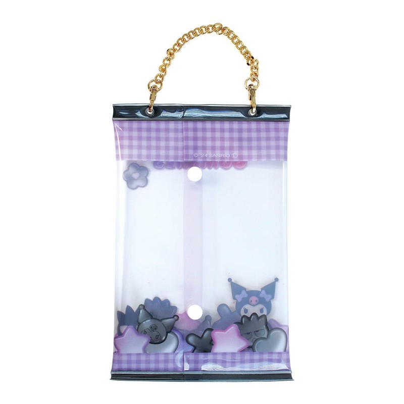 Tees Factory Sanrio SR-5544269PB Package Style Outing Pouch, Purple Black
