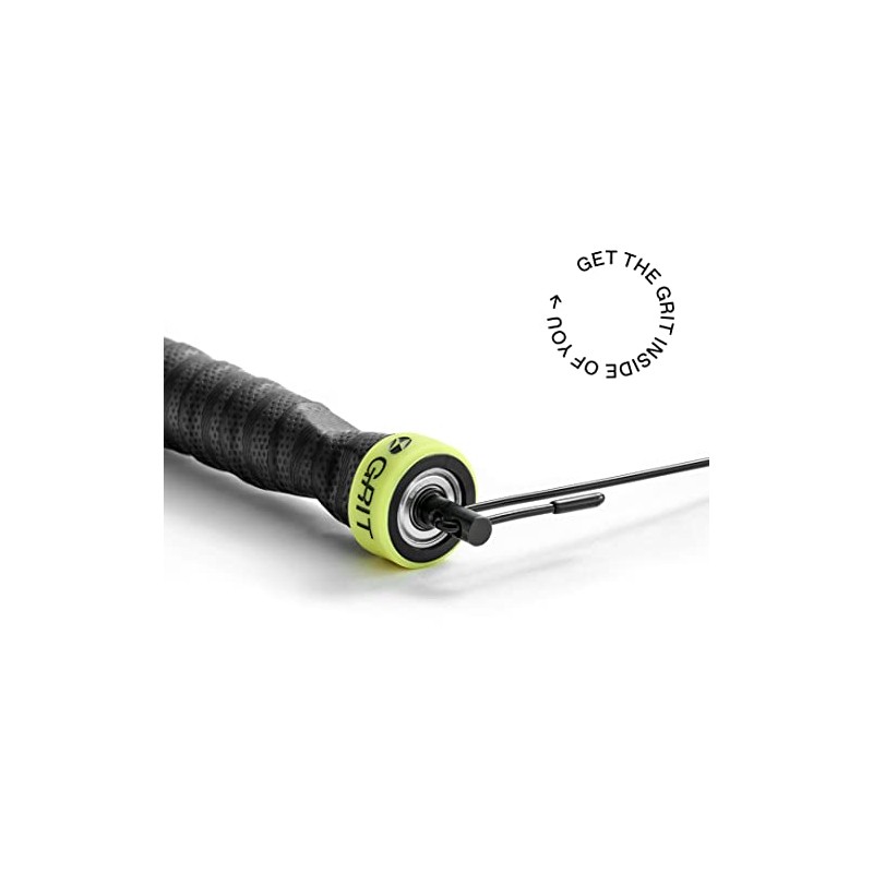 Cuerda para Saltar GRIT, Resistente, Ajustable, Ligera y Rotativa, Incluye
