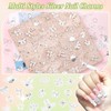 150 Pcs Silver Nail Charms, 15 Styles Planet Star Butterfly