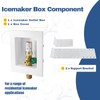 1-PACK GUOFIS Icemaker Outlet Box with 1/2" MIP Sweat Inlet