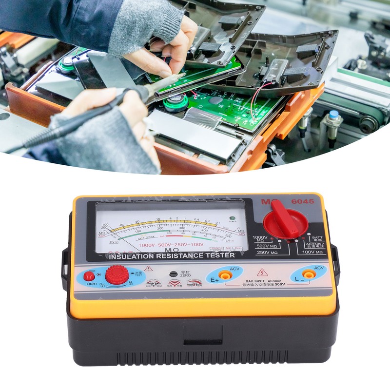 TY6045 Insulation Resistance Tester Portable High Accuracy Megohmmeter 1000V 5MΩ2000MΩ
