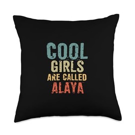 Cool Girls are called Alaya Throw Pillow