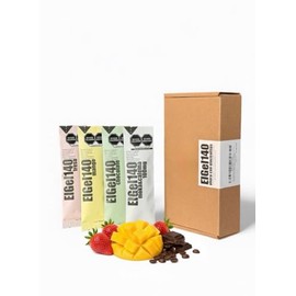 Gel energético para corredores, ciclistas y triatletas | Medralabs 10 pzas | Carbohidratos rápidos (10 Piezas, Mixto Con 2 Cafeina)