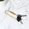 Mozeat Lens Brass Key Rings Gold Screw Lock Clip Key