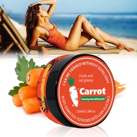 Generic Carotene Tanning Gel, Carrot Tanning Gel, Luxury Intensive Tanning Gel, Tanning Accelerator Cream Gel for Natural Tan Skin, Tanning Gel for Outdoor Sun & Sunbeds (1PC)