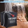 Aurorasports 1Pc Water Bag Solar Heated, Leak‑Proof Solar Shower Bag