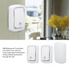 Self Powered Doorbell Set 2 Transmitter Long Range 38 Ringtones