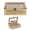 Teebox 6Fächer 24x16,5x8,5cm Vintage Teekistchen Teebeutelbox Teekiste Teedose
