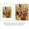 Frametory, 16x20 Wall Frame - 11x14 Photos with Ivory Mat