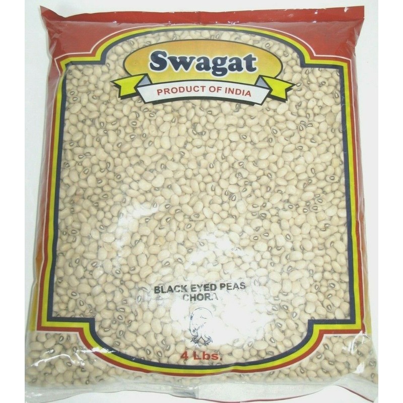 Swagat Whole Black Eyed Pea Cowpeas 4 lb Desi Chori
