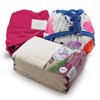 KANGA CARE Prefold Size 1 Cloth Diaper Set Reusable Unbleached