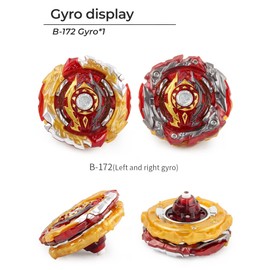 OBEST Bey Burst Turbo Set Starter Set, 4D Metal Fusion Battle Spinner Set with Launcher, Bey Battling Tops Speed Spinning Top Launcher Battle Set for Children Christmas, Birthday