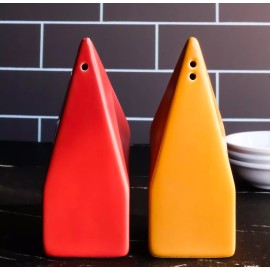 Ebros Gift Frank Llyd Wright Florida Southern College Organic Triangles Salt Pepper Shakers