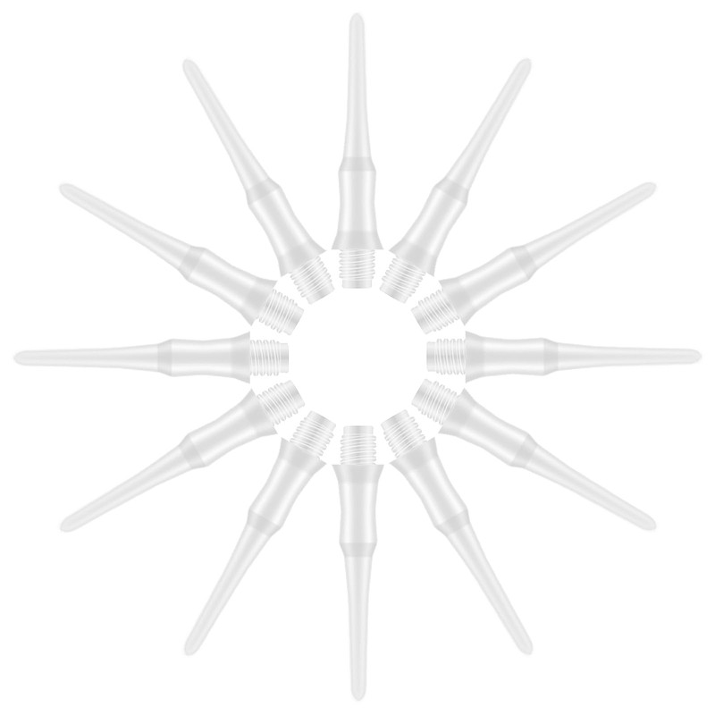 Deetenks Soft Dart Tips 500 Pack 2BA Thread Plastic Soft