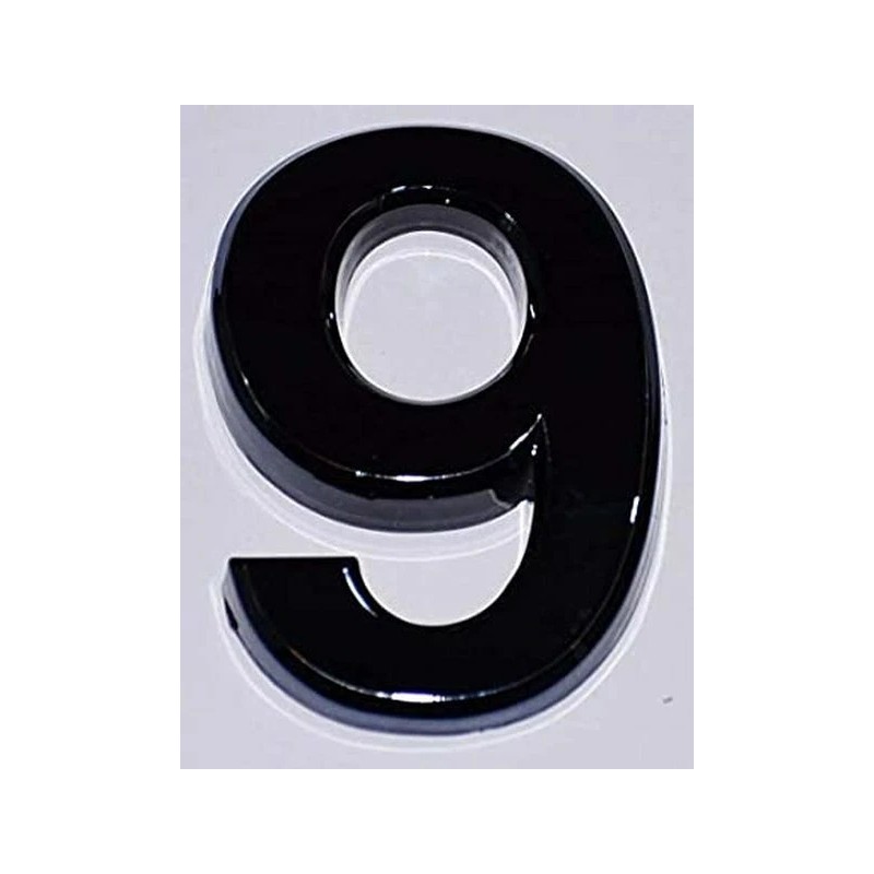 BUILDINGSIGNS.COM Apartment Number Sign/Mailbox Number Sign, Number 9 (Black,3D, ...-REF24-1027