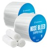 100 Nose Bleed Stopper Plugs - 1.5 Inch Cotton Rolls