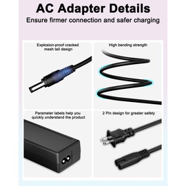 AC/DC Adapter Compatible with Bowflex Max Trainer M9 Max Trainer - 100944 9 High Intensity Total-Body Cardio Eliptical Home Gym & Training MaxTrainer Machine Power Supply Cord Battery Charger PSU