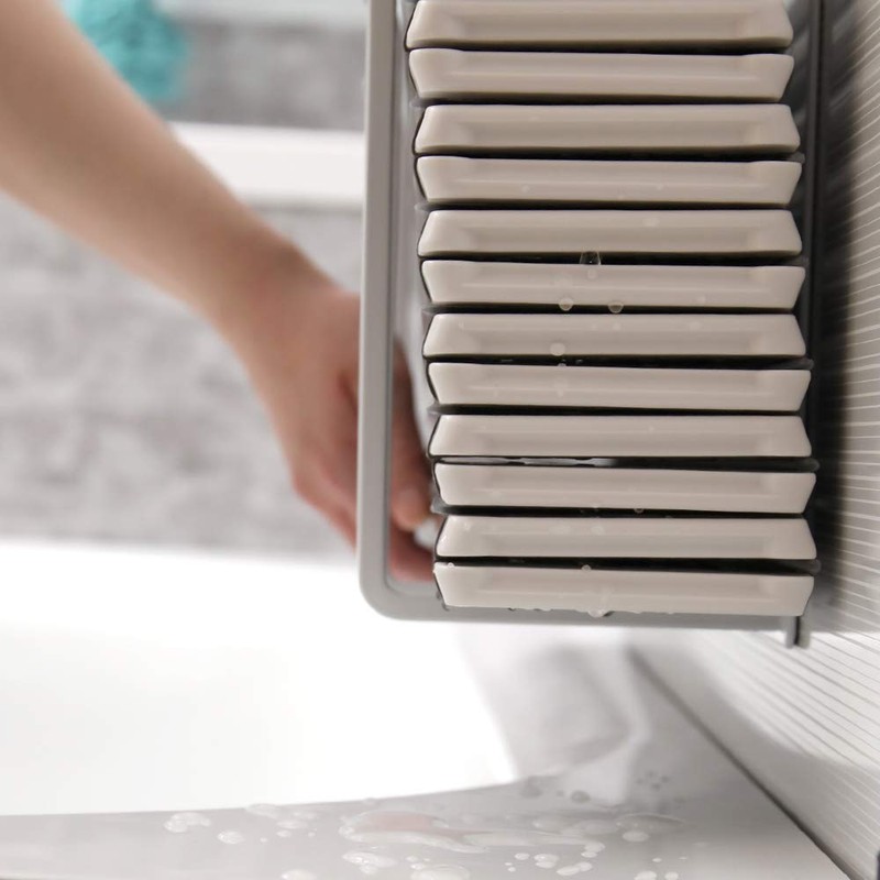 Yamazaki Industries Tower Magnetic Bath Lid Holder (Foldable, White, 9942)