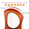 Mr.Power 7 Metal String Lyre Harp Ancient Greece Style Harps