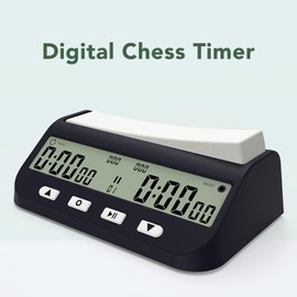 Chess Clock Timer, Digital Chess Timer, Professional Multifunctional Portable Digital Chess Clock with Alarm Function