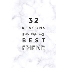 32 Reasons You Are My Best Friend: Fill In Prompted Marble Memory Book