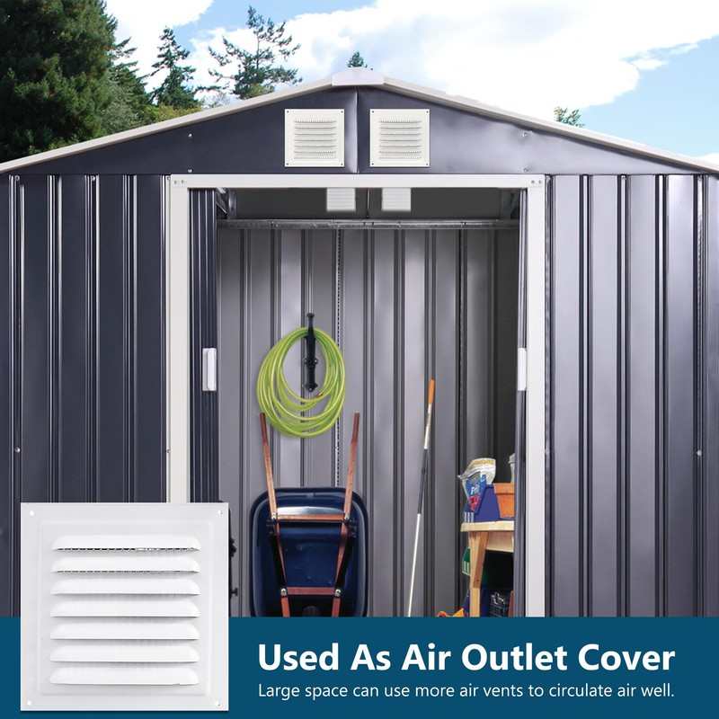 Metal Vent Cover, 6" x 6" Square Soffit Air Vent