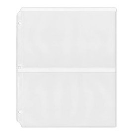 StoreSMART Program & Playbill Binder Page - 2 Pockets per Page - 25-Pack - MC50-PG-25