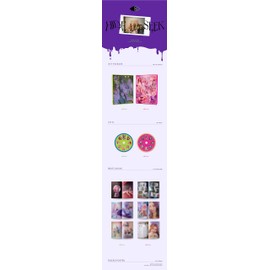 Purple KISS Hide & Seek 2nd Mini Album Seek Version CD+1p Folding Poster On Pack+108p PhotoBook+1p Ticket+1p Sticker+2p PhotoCard+Tracking Kpop Sealed