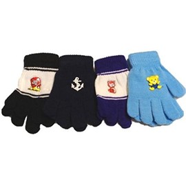 Glv363 Four Pairs Stretch Sona Magic Gloves for Ages 1-4 Years
