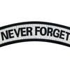 Never Forget Tactical Patch Embroidered Morale Badge Applique Hook &