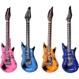 Guitar Inflates | 23 Inch | Set of 12 | Colorful Inflatable Guitars