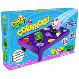 Cats vs Pickles - Cornhole Bean Bag Toss Game - All Exclusive Characters! - Play Team Cats - Clownie, Corny Cat & Sorghum vs Team Pickles - Buckee, Cuke, & Clyde
