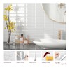 FunStick White Peel and Stick Backsplash for Kitchen Wall Tiles